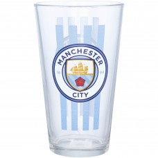 Manchester City 16oz. Stripes Pint Glass