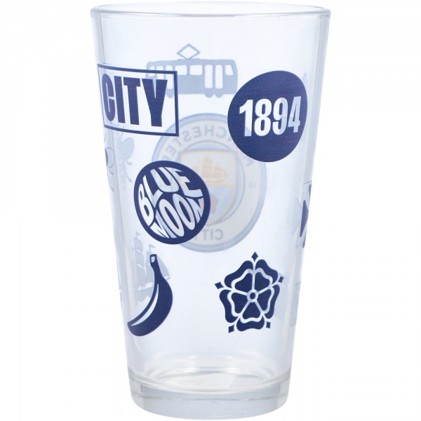 Manchester City 16oz. Scatter Pint Glass