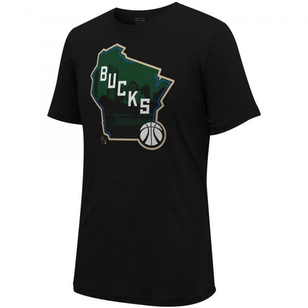 Футболка Milwaukee Bucks Stadium Essentials Unisex City View - Black