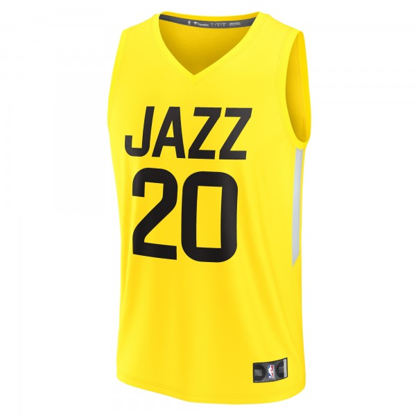 Игровая форма  Udoka Azubuike Utah Jazz Youth Fast Break Player - Icon Edition - Yellow