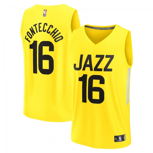 Игровая форма  Simone Fontecchio Utah Jazz Youth Fast Break Player - Icon Edition - Yellow