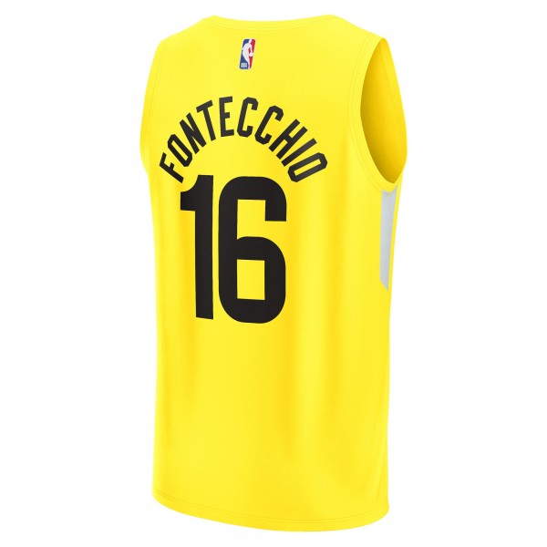 Игровая форма  Simone Fontecchio Utah Jazz Youth Fast Break Player - Icon Edition - Yellow