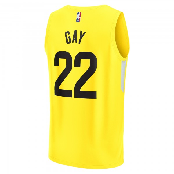 Игровая форма  Rudy Gay Utah Jazz Youth Fast Break Player - Icon Edition - Yellow