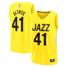 Игровая форма  Kelly Olynyk Utah Jazz Youth Fast Break Player - Icon Edition - Yellow