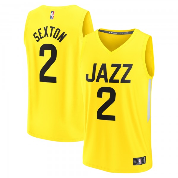 Игровая форма  Collin Sexton Utah Jazz Youth Fast Break Player - Icon Edition - Yellow