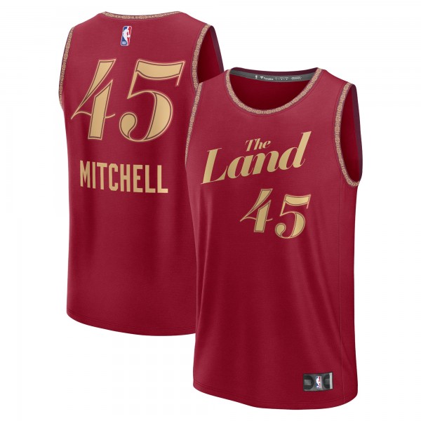 Игровая форма  Donovan Mitchell Cleveland Cavaliers Unisex 2023/24 Fast Break - Wine - City Edition