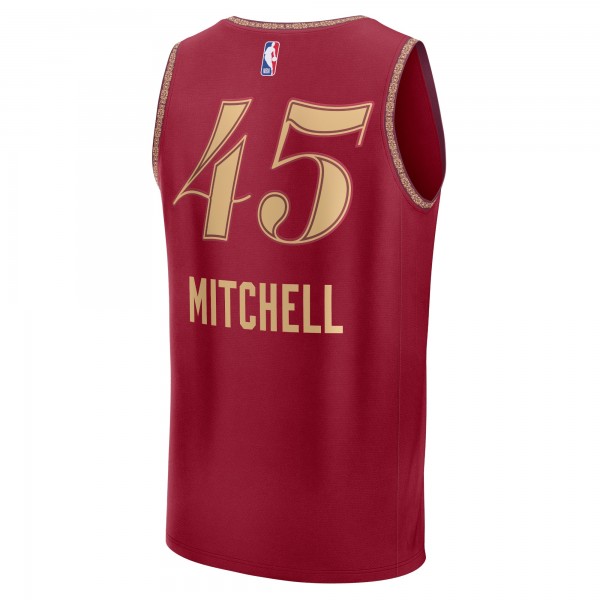 Игровая форма  Donovan Mitchell Cleveland Cavaliers Unisex 2023/24 Fast Break - Wine - City Edition