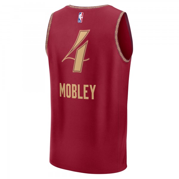 Игровая форма  Evan Mobley Cleveland Cavaliers Unisex 2023/24 Fast Break - Wine - City Edition
