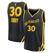 Stephen Curry Golden State Warriors Unisex 2023/24 Fast Break Jersey - Black - City Edition