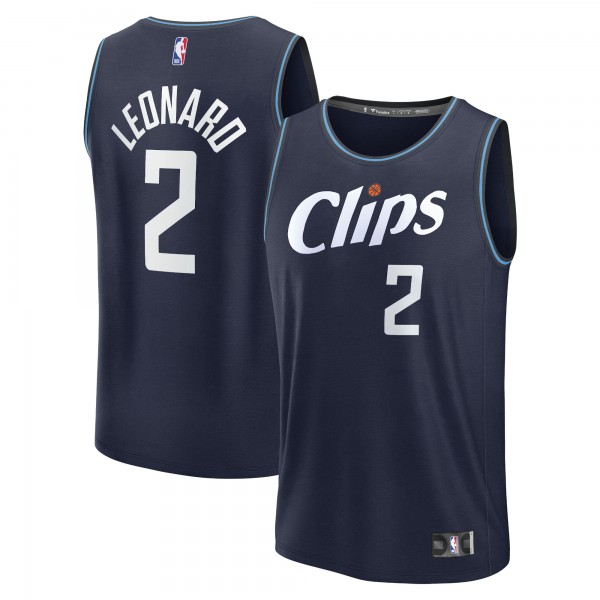 Игровая форма  Kawhi Leonard LA Clippers Unisex 2023/24 Fast Break - Navy - City Edition