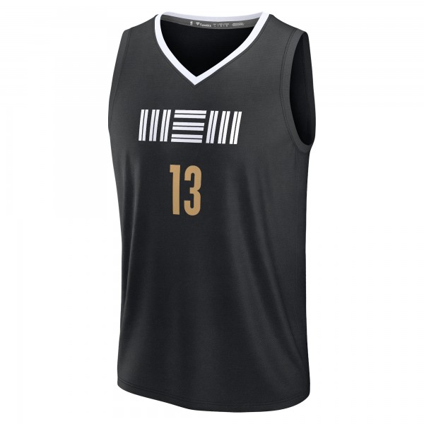 Игровая форма  Jaren Jackson Jr. Memphis Grizzlies Unisex 2023/24 Fast Break - Black - City Edition