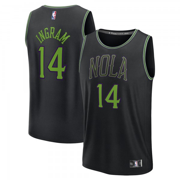 Игровая форма  Brandon Ingram New Orleans Pelicans Unisex 2023/24 Fast Break - Black - City Edition
