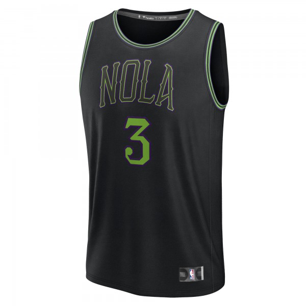 Игровая форма  CJ McCollum New Orleans Pelicans Unisex 2023/24 Fast Break - Black - City Edition