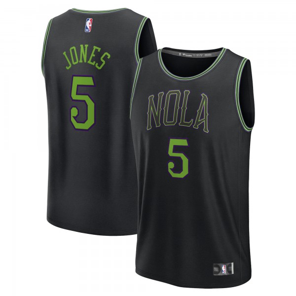 Игровая форма  Herbert Jones New Orleans Pelicans Unisex 2023/24 Fast Break - Black - City Edition