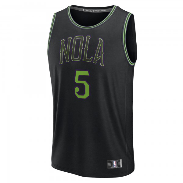 Игровая форма  Herbert Jones New Orleans Pelicans Unisex 2023/24 Fast Break - Black - City Edition