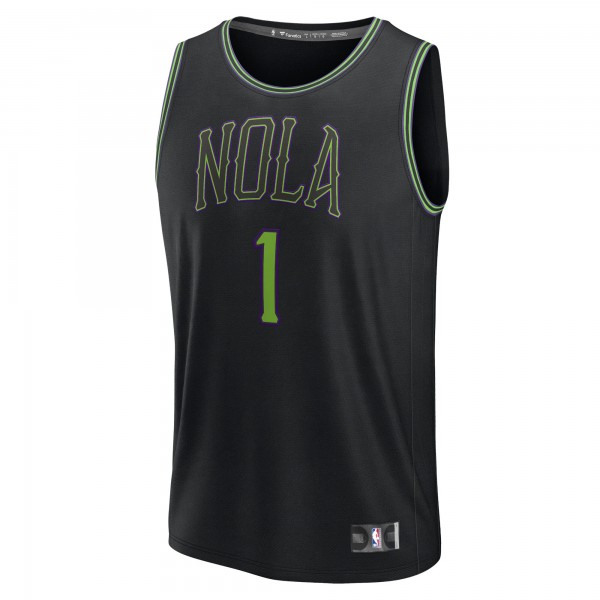 Игровая форма  Zion Williamson New Orleans Pelicans Unisex 2023/24 Fast Break - Black - City Edition
