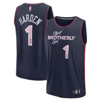Игровая форма  James Harden Philadelphia 76ers Unisex 2023/24 Fast Break - Navy - City Edition
