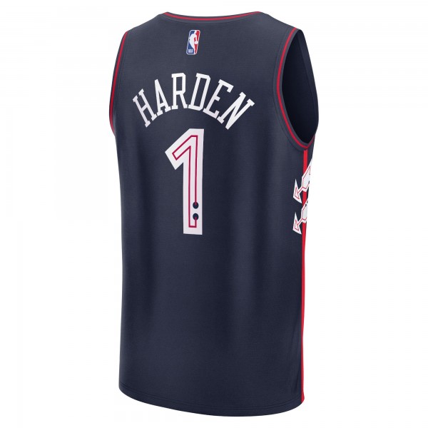 Игровая форма  James Harden Philadelphia 76ers Unisex 2023/24 Fast Break - Navy - City Edition
