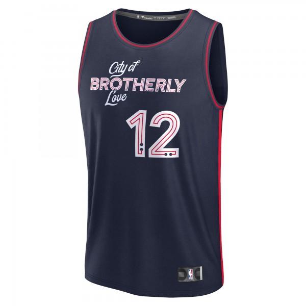 Игровая форма  Tobias Harris Philadelphia 76ers Unisex 2023/24 Fast Break - Navy - City Edition