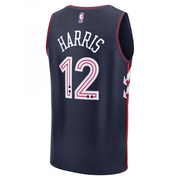 Игровая форма  Tobias Harris Philadelphia 76ers Unisex 2023/24 Fast Break - Navy - City Edition