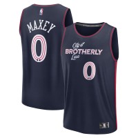 Игровая форма  Tyrese Maxey Philadelphia 76ers Unisex 2023/24 Fast Break - Navy - City Edition
