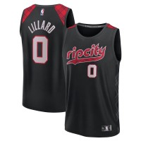 Игровая форма  Damian Lillard Portland Trail Blazers Unisex 2023/24 Fast Break - Black - City Edition