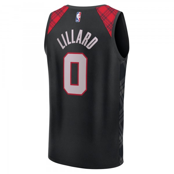 Игровая форма  Damian Lillard Portland Trail Blazers Unisex 2023/24 Fast Break - Black - City Edition