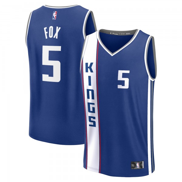 Игровая форма  DeAaron Fox Sacramento Kings Unisex 2023/24 Fast Break - Blue - City Edition