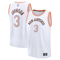 Игровая форма  Keldon Johnson San Antonio Spurs Unisex 2023/24 Fast Break - White - City Edition