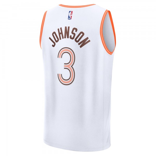Игровая форма  Keldon Johnson San Antonio Spurs Unisex 2023/24 Fast Break - White - City Edition