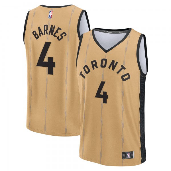 Игровая форма  Scottie Barnes Toronto Raptors Unisex 2023/24 Fast Break - Gold - City Edition