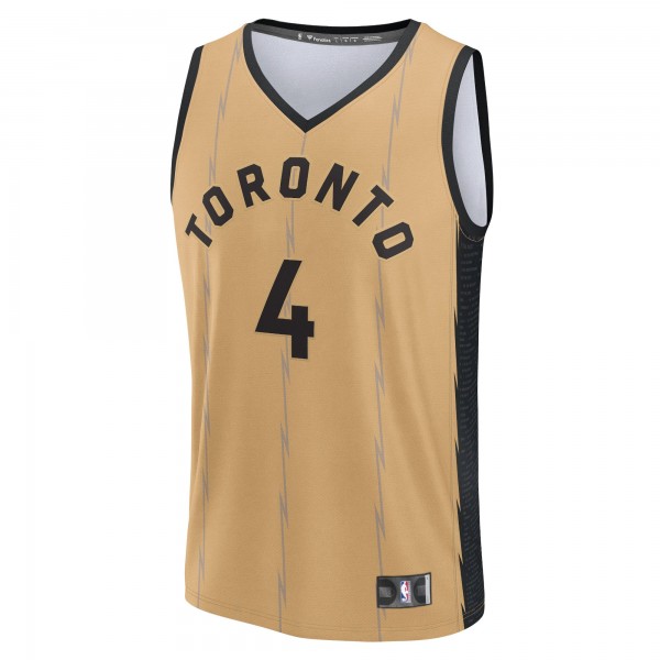 Игровая форма  Scottie Barnes Toronto Raptors Unisex 2023/24 Fast Break - Gold - City Edition