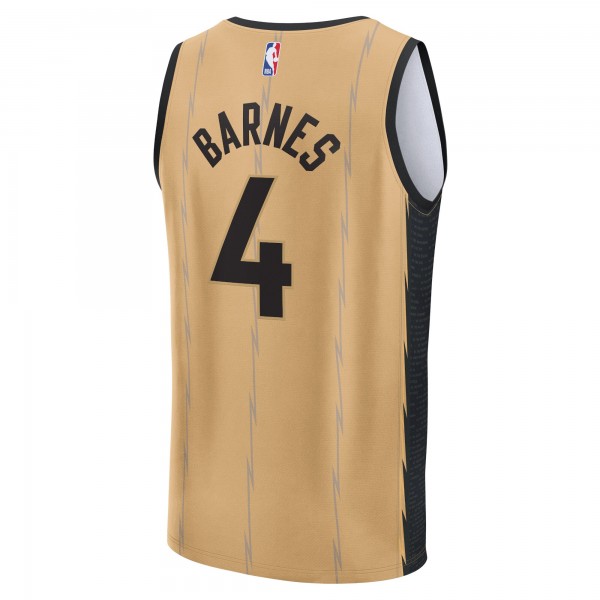 Игровая форма  Scottie Barnes Toronto Raptors Unisex 2023/24 Fast Break - Gold - City Edition