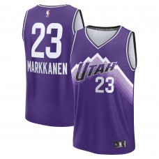 Игровая форма  Lauri Markkanen Utah Jazz Unisex 2023/24 Fast Break - Purple - City Edition