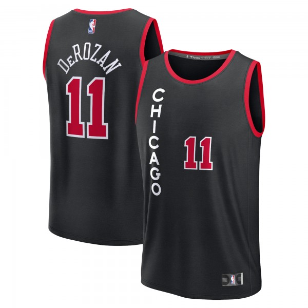 Игровая форма DeMar DeRozan Chicago Bulls Youth Fast Break - Black - City Edition