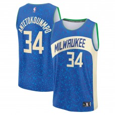 Игровая форма  Giannis Antetokounmpo Milwaukee Bucks Youth 2023/24 Fast Break - Royal - City Edition