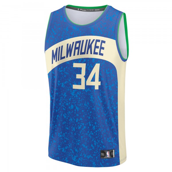 Игровая форма  Giannis Antetokounmpo Milwaukee Bucks Youth 2023/24 Fast Break - Royal - City Edition