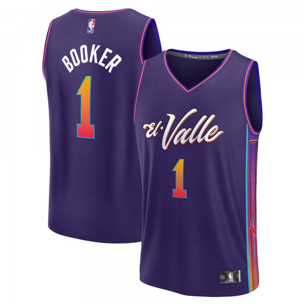 Игровая форма  Devin Booker Phoenix Suns Youth 2023/24 Fast Break - Purple - City Edition