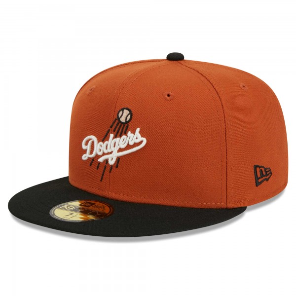 Бейсболка Los Angeles Dodgers New Era 59FIFTY - Orange/Black