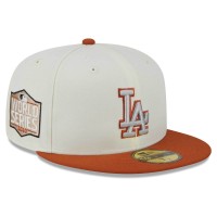 Бейсболка Los Angeles Dodgers New Era 59FIFTY - Cream/Orange