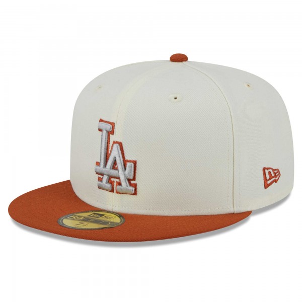 Бейсболка Los Angeles Dodgers New Era 59FIFTY - Cream/Orange