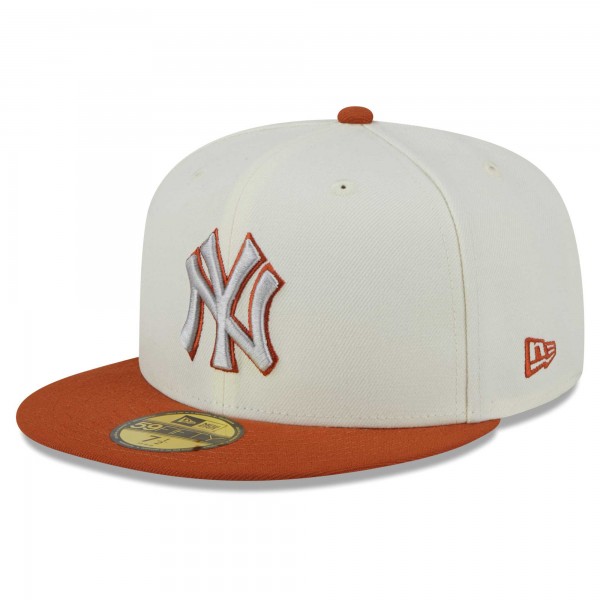 Бейсболка New York Yankees New Era 59FIFTY - Cream/Orange