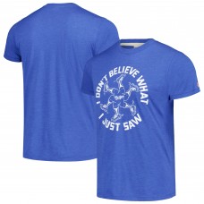 Los Angeles Dodgers Homage Royal Doodle Collection I Dont Believe What I Just Saw Tri-Blend T-Shirt