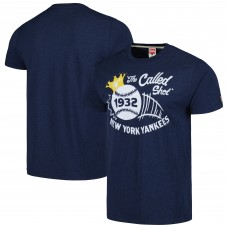 New York Yankees Homage Navy Doodle Collection The Called Shot Tri-Blend T-Shirt