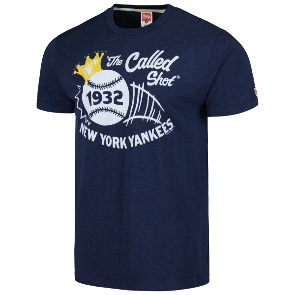 New York Yankees Homage Navy Doodle Collection The Called Shot Tri-Blend T-Shirt