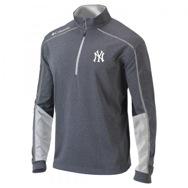 Кофта на короткой молнии New York Yankees Columbia Omni-Wick Shotgun 2.0 - Charcoal/White
