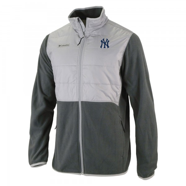 Кофта на молнии New York Yankees Columbia Basin Butte Fleece - Charcoal