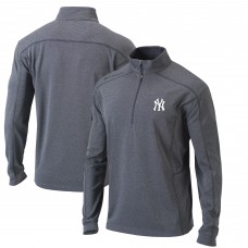 Кофта на короткой молнии New York Yankees Columbia Omni-Wick Shotgun - Heather Gray