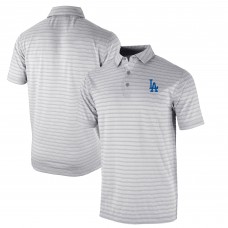 Los Angeles Dodgers Columbia Gray Omni-Wick Post Round Polo