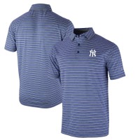 New York Yankees Columbia Navy Omni-Wick Post Round Polo